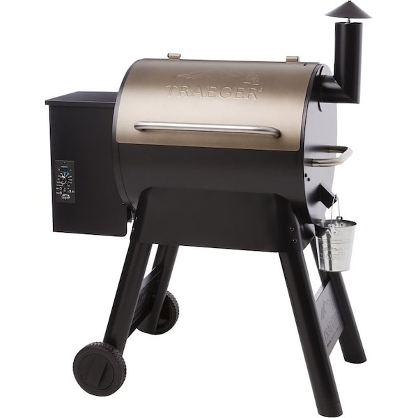 Traeger Pro 22 Pellet Grill, 20,000 Btu, Steel Body, Bronze TFB57PZB - main