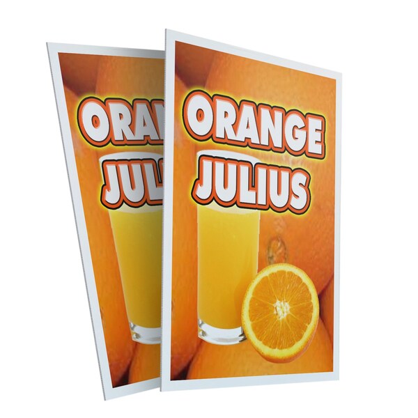 Signmission Orange Julius, Plastic Signs Only 24 Inch x 36 Inch, Corrugated Plastic, 2PK CSB-2436-2PACK-Orange Julius - main