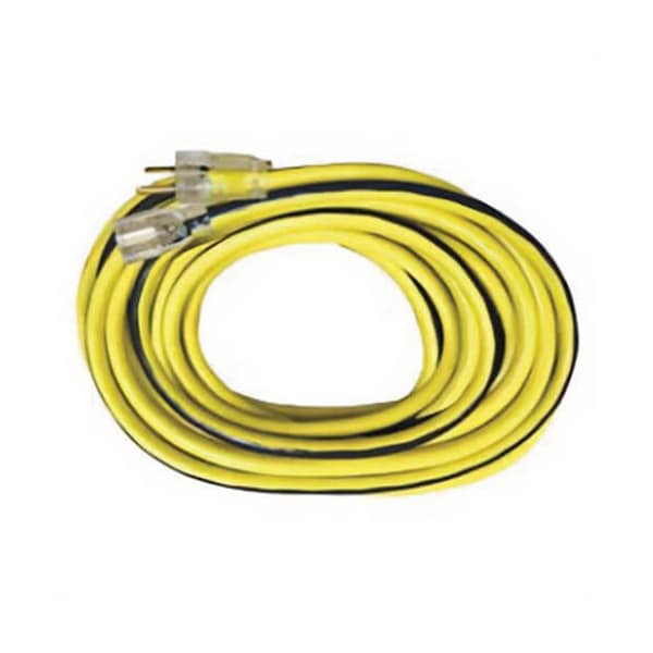 Voltec Type SJTW Extension Cord with Lighted End, 300 VAC, 15 A, 1875 W, 25 ft L Cord, 3 Conductors 05-00364 - main