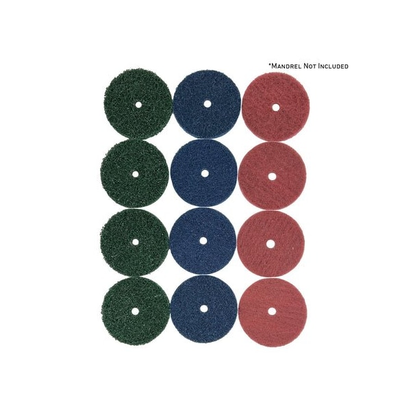 Renegade Products Usa Mini Surface Prep Buff and Blend Discs 1/2 in Arbor Hole Mixed-Material Kit SBB - main