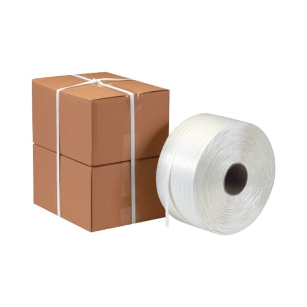 Partners Brand Poly Cord Strapping, 5/8" x 3000', White, 1 Coil PSC588 - main