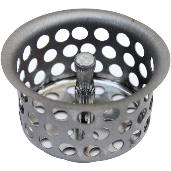 Westlake Pipe & Fittings 1-1/2'' Chrome Removable Kitchen Strainer Cup with Post 03-1317 - main