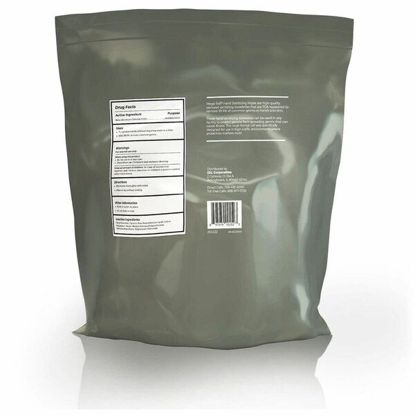 2Xl Sanitizing Wipes, FDA Approved, 8"x6, 2300/RL, WE, PK 2 TXL422 - main