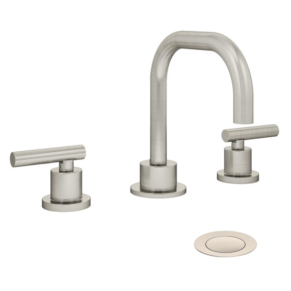 Symmons Dia Widespread Two-Handle Bathroom Faucet with Push Pop Drain Assembly (1.0 GPM) SLW3512STNPP - main