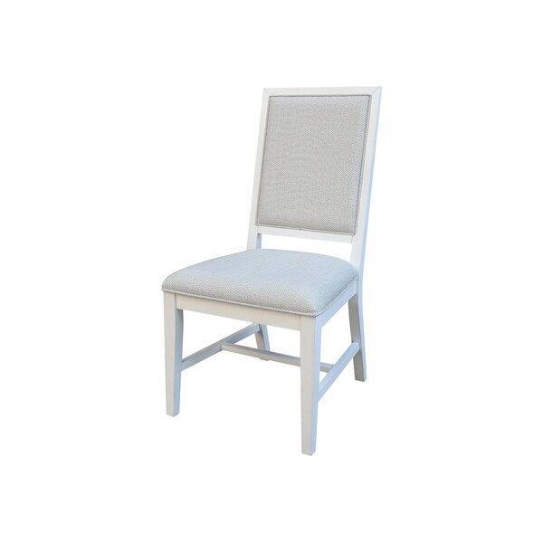 International Concepts Solid Wood Traditional Dining Chair, Set of 2, Chalk CI28-99P - main