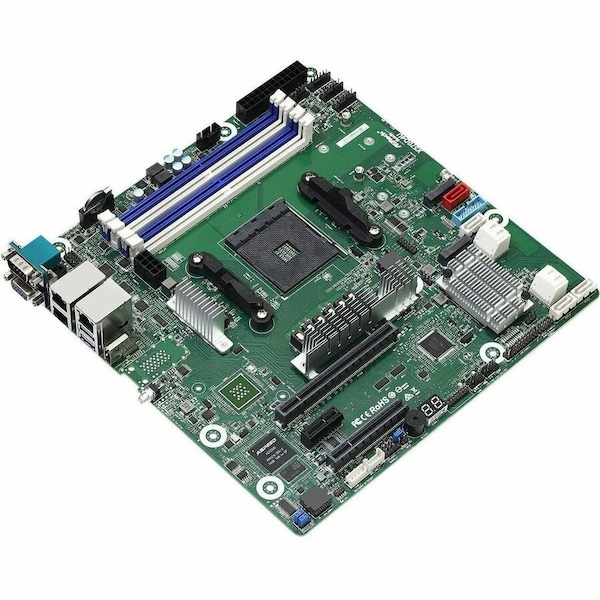 Asrock Rack X570D4U Server Motherboard - AMD X570 Chipset - Socket AM4 - Micro ATX X570D4U - main