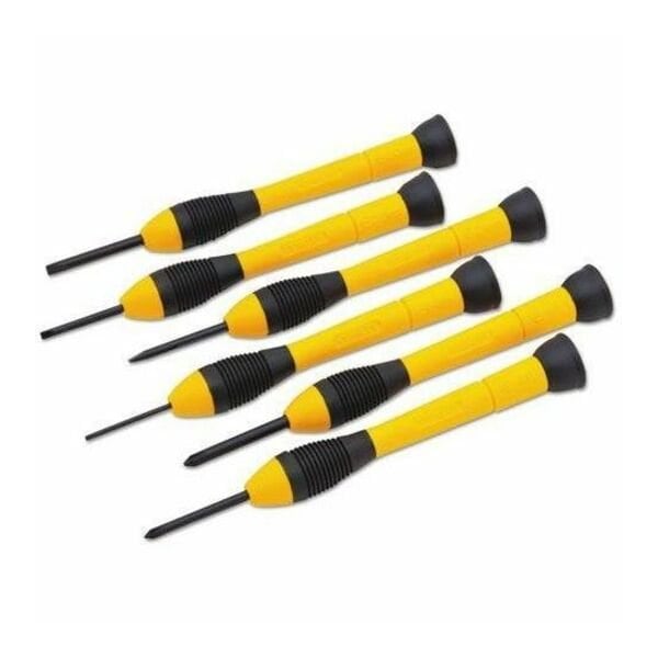 Stanley Precision Screwdriver Set, Slotted/Phillips, 6 pcs 66-052 - main