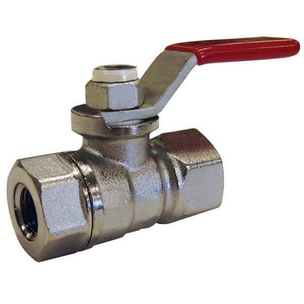 Mueller Industries 107003NL FIP x FIP Chrome Plated 0.5 in. Ball Valve 4336855 - main