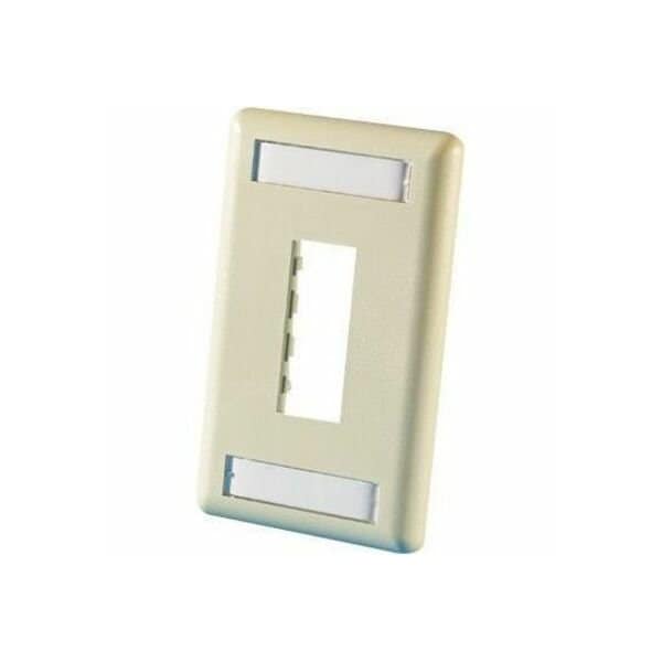 Ortronics 2-PORT FLUSH MOUNT UNLOADED, SINGLEGANG TRACJACK, ELECTRICAL IVORY 40300548-13 - main