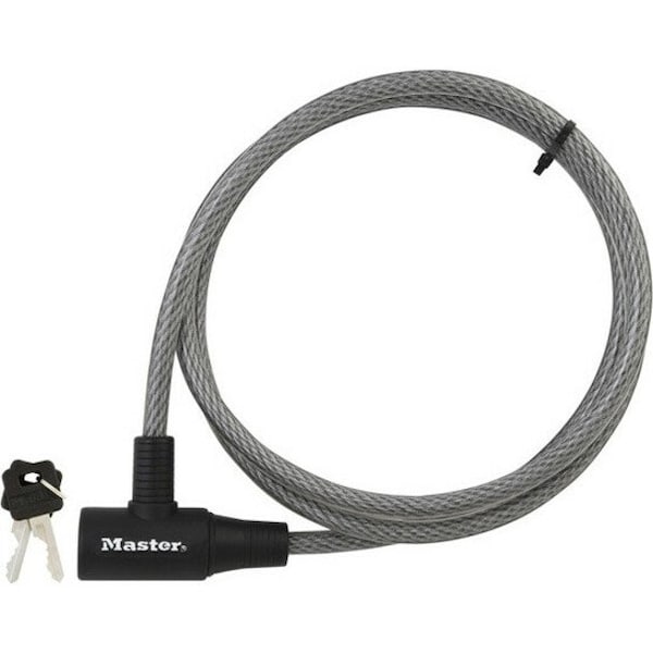 Master Lock Cable Lock - 5.91 ft Dia) Cable - Keyed Different Lock - Vinyl 8154DPF - main