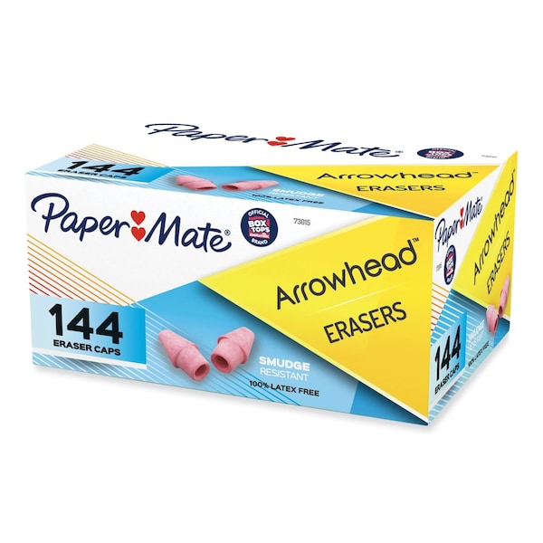 Paper Mate Eraser Caps, Red, PK144 73015 - main