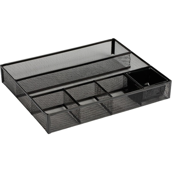 Rolodex Organizer Deep Drawer, Metal Mesh, Black 22131 - main