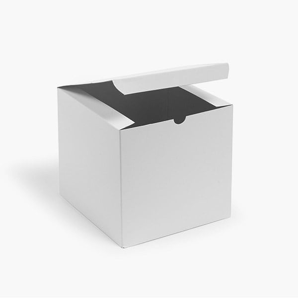 Nashville Wraps Recycled White 1 Piece Gift Boxes, 7x7x7, 100PK GW07 - main