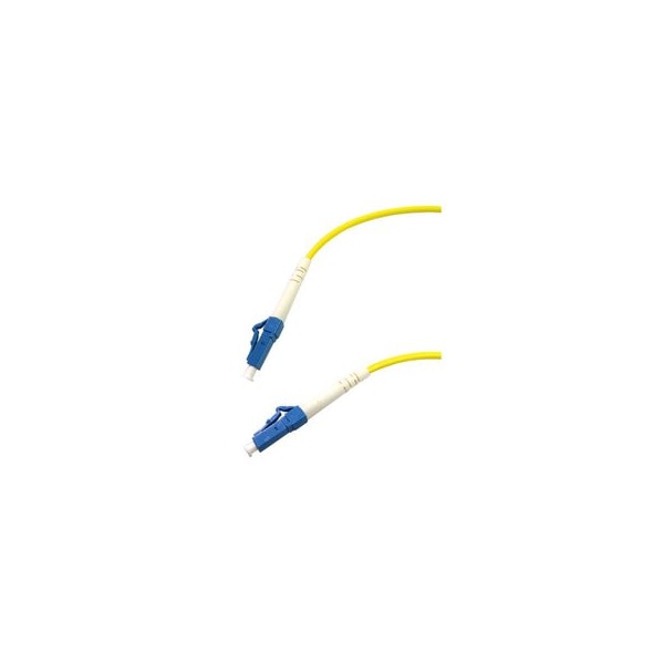 Cable Wholesale LC/UPC OS2 Simplex 2.0mm Fiber Optic Patch Cord, OFNR, Singlemode 9/125, Yellow Jacket, Blue LCLC-00205 - main