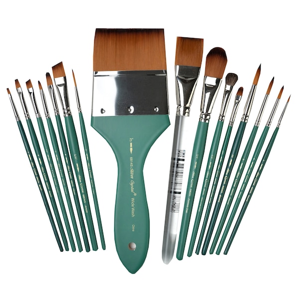 Silver Brush Crystal Must Haves Brush Set, 16-Piece Set CR-6868 - main