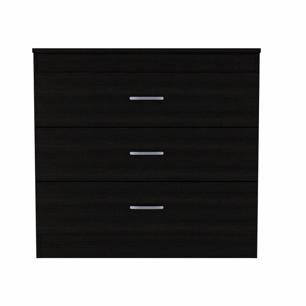 Homeroots 31" Black Three Drawer Dresser 472119 - main