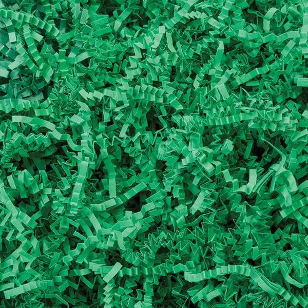 Nashville Wraps Green Crinkle Cut Shredded Paper, 10 lb Box ZF10GN - main