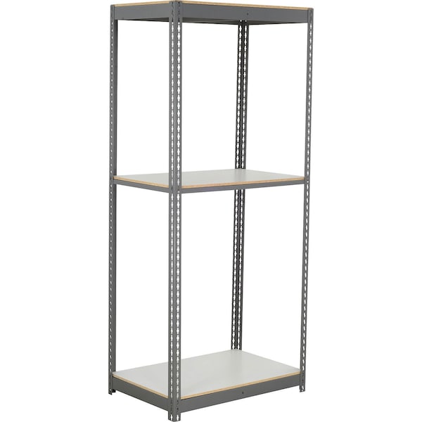 Global Industrial 3 Shelf, Commercial Duty Boltless Shelving Starter, 48"Wx12"Dx48"H, Laminate Deck B3165747 - main