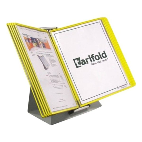 Tarifold Document Desk Display Unit, 10 Yellow Poc D241 - main