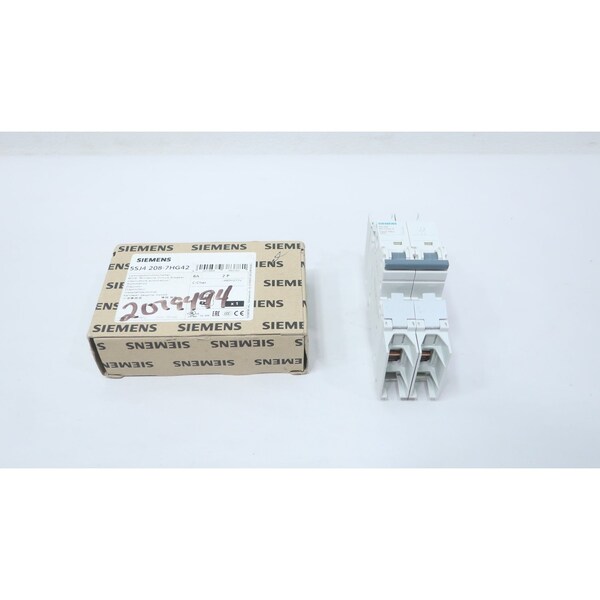 Siemens MINIATURE CIRCUIT BREAKER 8A 240/277/480V-AC 2P 5SJ4 208-7HG42 - main