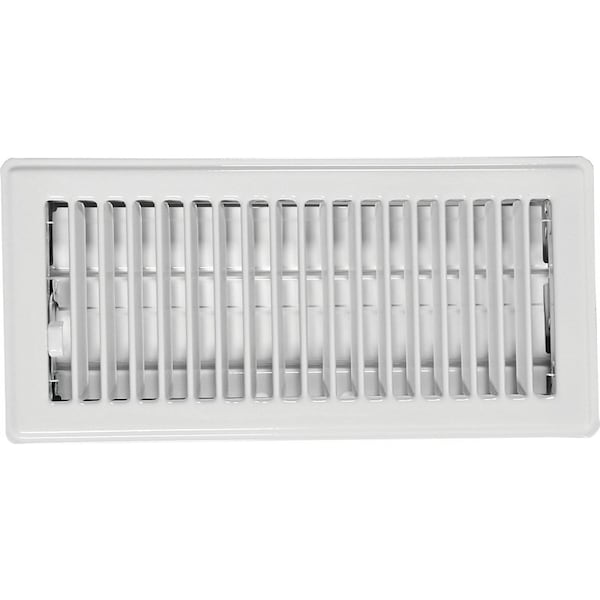 Imperial Standard Floor Register, 1134 in W Duct Opening, 2 in H Duct Opening, Steel, White RG0179 - main