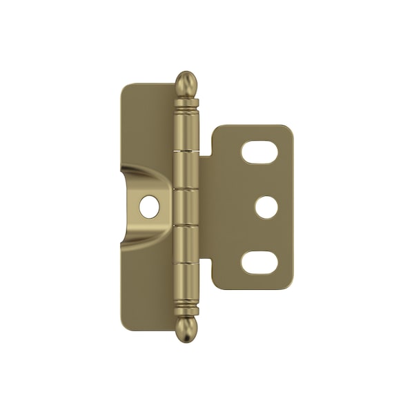 Amerock 3/4in 19mm Door Thickness Full Inset Full Wrap Ball Tip Golden Champagne Cabinet Hinge, Single PK3175TBBBZ - main