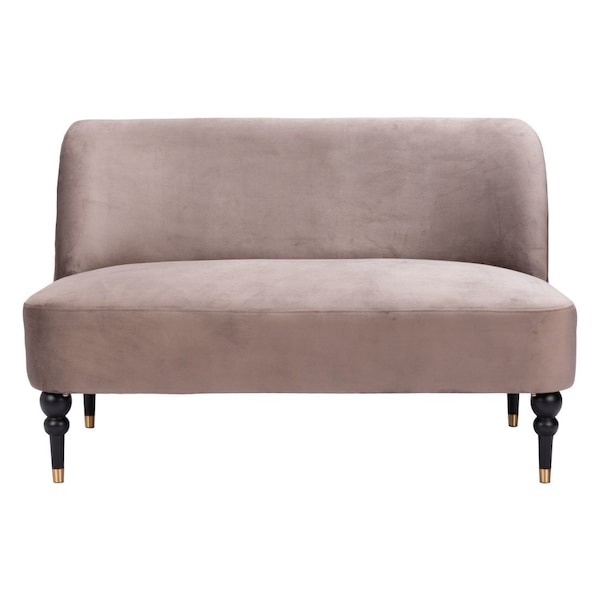 Homeroots 48in Taupe Loveseat 573997 - main