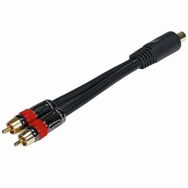 Monoprice RCA F TO 2-RCA M DIGITAL COAX 6IN 6261 - main