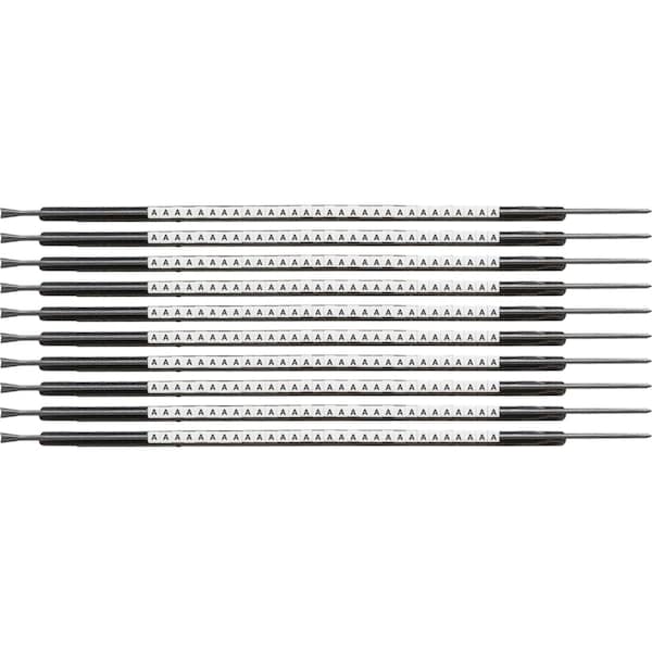 Brady ClipSleeve Wire Markers Size 05 Nylon 22 AWG - 20 AWG, A Pack of 300 Each, 300PK SCN05-A - main