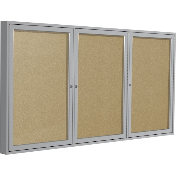 Ghent Enclosed Outdoor Bulletin Board 72 x 36", Vinyl PA33672VX-181 - main