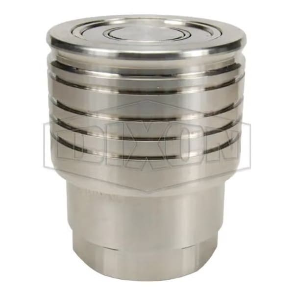 Dixon Snap-Tite by ST Series Interchange Hydraulic Coupling, 1/4-18 Nominal, FNPT, 316 SS 2STF2-SS - main