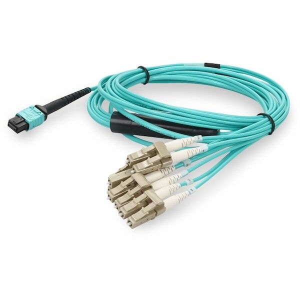Add-On 5M MPO-12/4XLC F/M OM4 AQUA FANOUT CBL ADD-MPO-4LC5M5OM4-3MBO - main