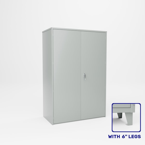 Pucel Heavy Duty Storage Cabinet with 6 in Legs, 48 in W x 78 in H x 24 in D, Putty HDSC-4872-24-4L - main