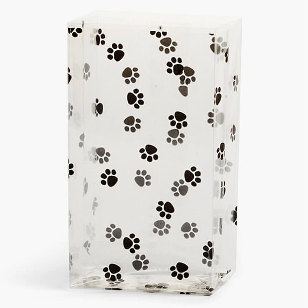 Nashville Wraps Paw Print Cello Bags, 6x3.25x13.5, 100PK C7BPAW - main