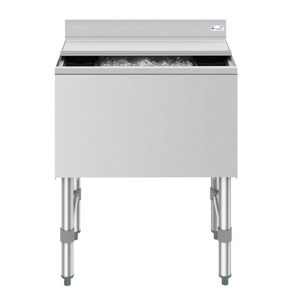 Koolmore 24 in. Commercial Underbar Ice Bin with Siding Lid in Stainless Steel KM-UIB-1824 KM-UIB-1824 - main