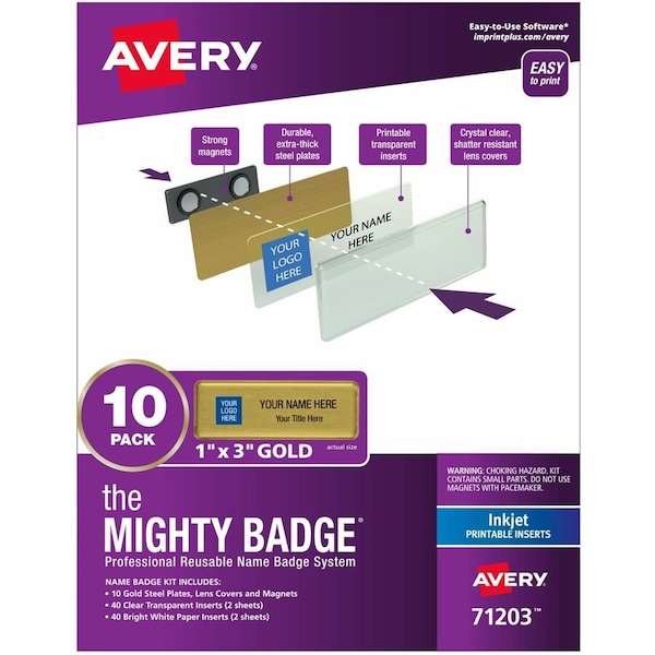 Avery The Mighty Badge by Professional, PK10 71203 - main