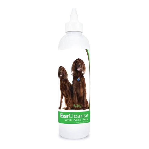 Healthy Breeds 8 oz Irish Setter Ear Cleanse with Aloe Vera Cucumber Melon 840235109150 - main