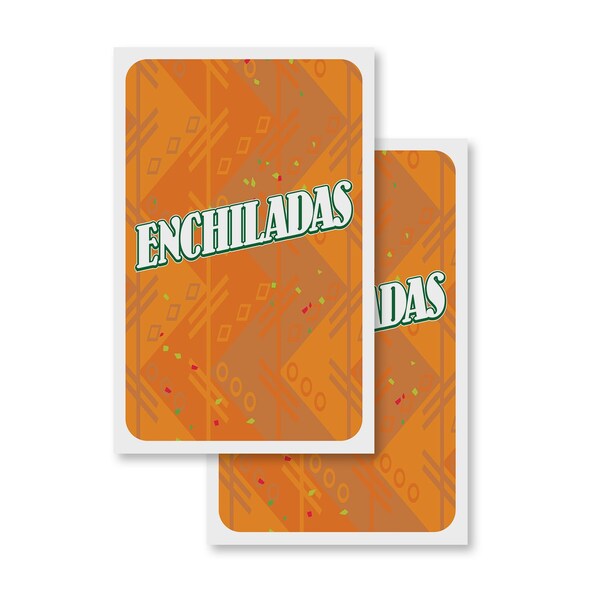 Signmission Enchiladas, Vinyl Decals Only 24 Inch x 36 Inch, Vinyl Decal, 2PK DSB-2436-2PACK-30371 - main