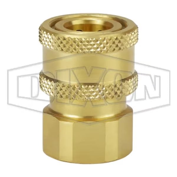 Dixon BRASS 1/4 in H-COUPLER, 1/4 in BSPP 2VBF2-B-E - main