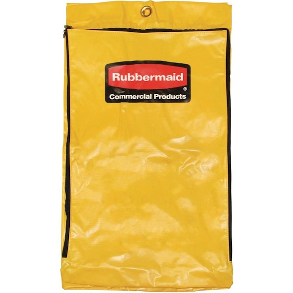 Rubbermaid Commercial Replacement Bag for 5M880, 30 1/2 in H, 17 1/2 in L, 10 1/2 in W, Vinyl, Yellow 1966719 - main