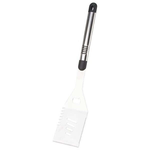 Omaha Premium BBQ Spatula, 19 mm Gauge, Stainless Steel Blade, Stainless Steel, Aluminum Handle BBQ-8112443A - main