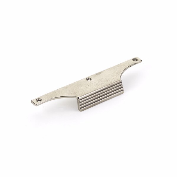 Schaub 8in Overall and 3-1/2in Center to Center Stradella Cabinet Pull Polished White Bronze Finish 691-PWB - main