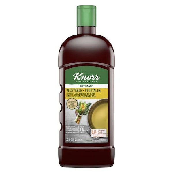 Knorr Professional Ultimate Vegetable Liquid Concentrated Stock Base, 32 ounce, 4PK 84114545 - main