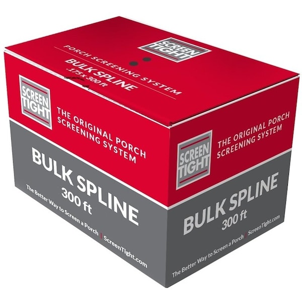 Screen Tight SCREEN TIGHT BULKSPLINE Screen Retainer Spline, 300 ft L, Vinyl, Gray BULKSPLINE - main