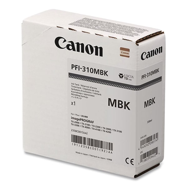 Canon Lucia Ink (PFI-310), Matte Black 2358C001 - main