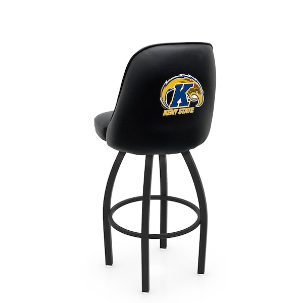 Holland Bar Stool Co Logo Grizzly Kent State 25 in. Swivel Counter Stool with Black Wrinkle Finish L048 - main
