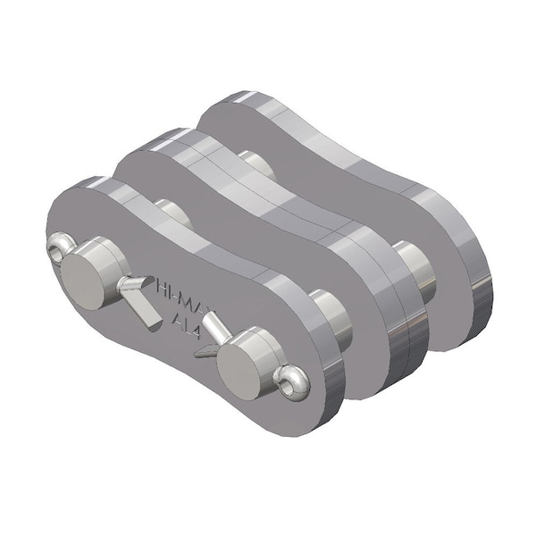 Senqcia Hi-Max Double Strand Cottd Connecting Link w/4 x 4 Lacing, AL444 chain, .5P, .157 Pin AL444HMCL - main
