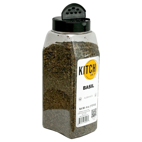 Kitch 24/7 Spices Whole Basil Leaves, 4 Ounce KC2006 - main