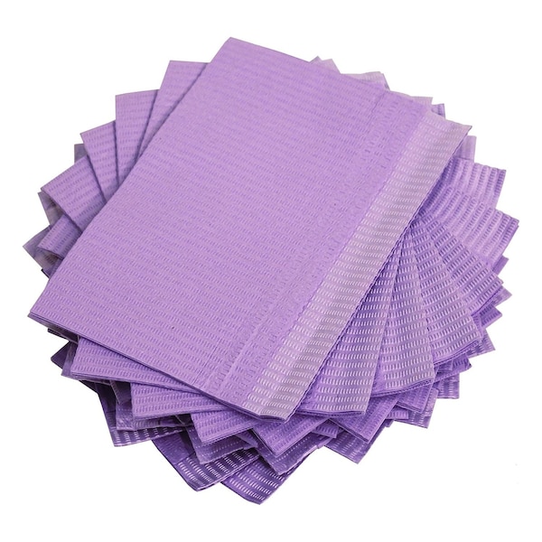 Adenna Adenna Dental Bibs 18x13 Violet 125/pk 4pks/cs - Case of 500 BIB745V - main