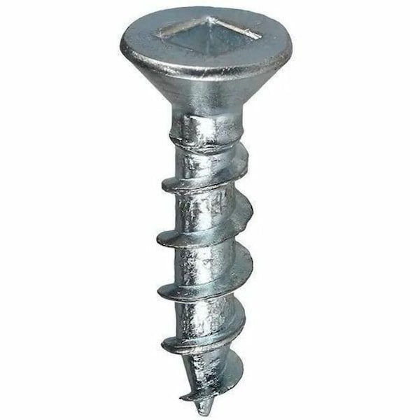 Dottie Wood Screw, #8, 2 in, Zinc Plated Carbon Steel Flat Head Square Drive, 100 PK DDFW82 - main